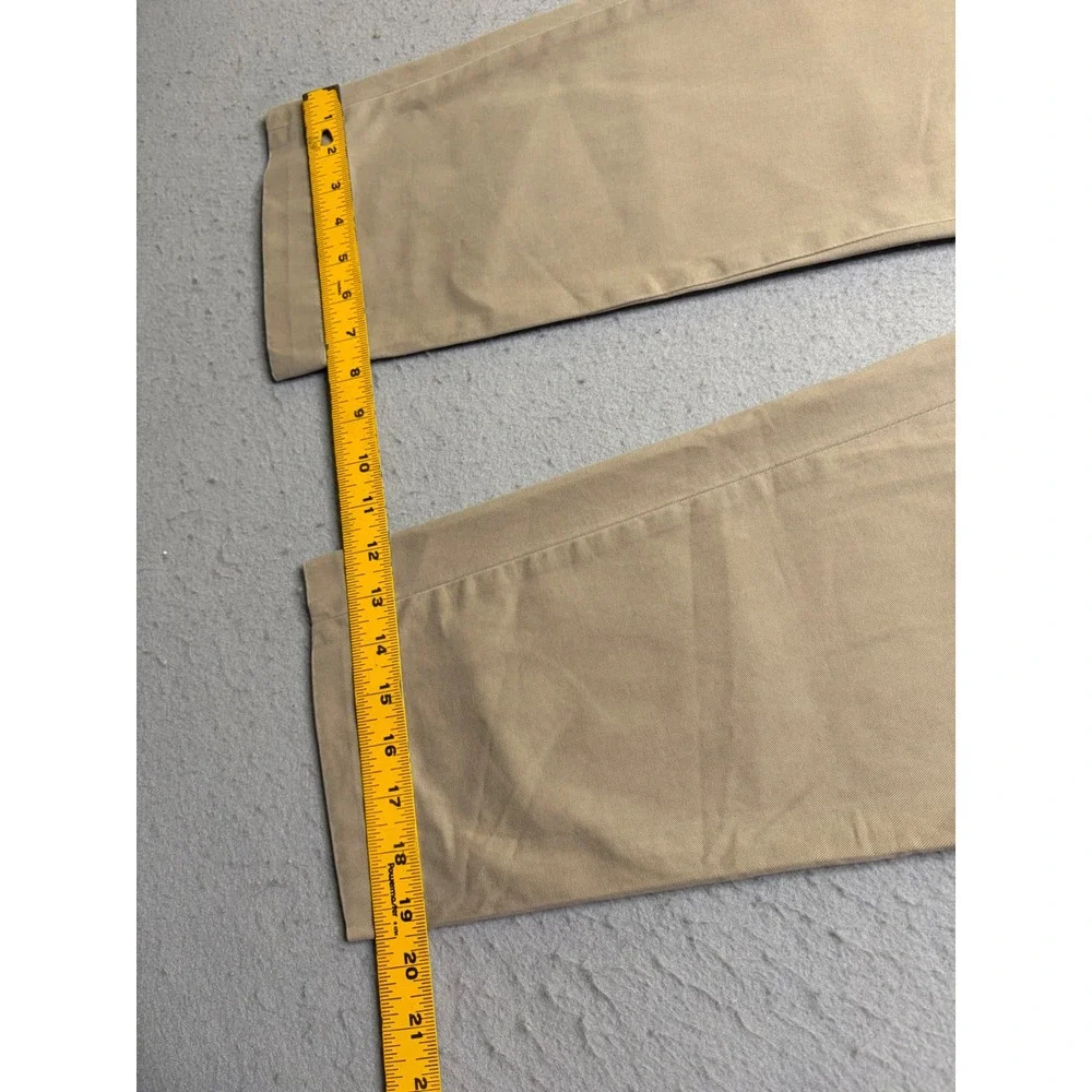 Polo Ralph Lauren Chino Pants Mens 35x32 Tan Khaki Classic Cotton Twill Trousers
